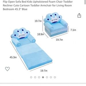 “Prince” chair that turns into a bed mat.